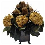 Like New Artifical Golden Florals with Greeny