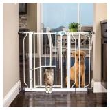 New 31"H Extra-Wide Walk Through Metal Dog Pet