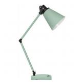 New Mint Gre Adjustable Metal Desk Lamp USB PORT