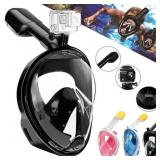 New Snorkel Mask, 180 View, w Detachable Camera