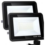 New LED Flood Lights Outdoor, 100W 10000LM