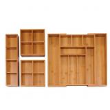 New Bamboo Expandable Drawer Organizer