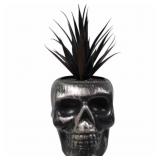 New Artifical Skull Planter Decor 8in