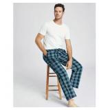 New Mens 100% Cotton Pajama Pants Sleep Lounge XL