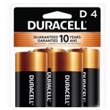 New Duracell Coppertop D Batteries - Alkaline