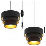 New Set 2 Plug in Pendant Light, Hanging Lamp