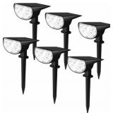 New 6 Pack LED Solar Spotlights Landscape Lights