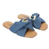 New Crisscross Fabric Knot Sandals S8