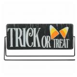 New  Spinner Sign 2 Sided Welcome Trick Or Treat