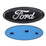 New FORD Emblem 9 inch Silver & Black Front
