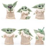 New Star Wars Mandalorian 6pcs YodaFigures