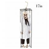 New Halloween Skeleton Lap Coat Hanging Decor 17in