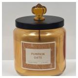 New Glass Pumpkin Oats 12oz Candle