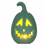 New Turquoise LED Pumpkin Tabletop Decor