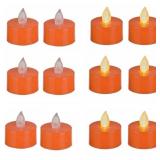 New Happy Halloween LED Tea Lights Set 12