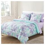 New Metallic Foil Cheetah Twin Bedding Set