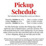 Pickup Schedule Info