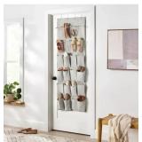 New Over The Door 24 Pocket Mesh Shoe Organizer
