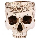 New Half Simulation Skull Planter Statue