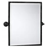 New Bathroom Vanity Pivot Mirror Black Finish