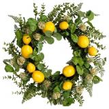 New 18 Inch Summer Yellow Lemon Wreath