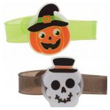 New Set 2 Halloween Light Up Flashing Bracelet