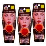 New Halloween Tube of Fake Blood 3PK