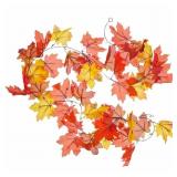 New 2pk Perfect Harvest Artificial Garland Leaves