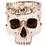 New Half Simulation Skull Planter Statue