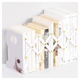 New Iron Metal Decorative Bookends Organizers