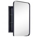 New Black Recessed Bathroom cabinet