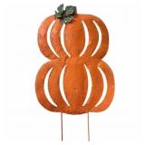 New Halloween Pumpkin Yard Stake 19.5"