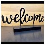New Metal Welcome Sign