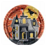 New 16 Halloween Haunted House Plates