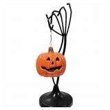 New Ceramic LED Hanging Pumpkin Decor 12.5in