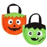 New Halloween Felt Decorative Treat Bag Set 2