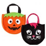 New Halloween Felt Decorative Treat Bag Set 2