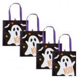 New Halloween Set 4 Reflective Treat Bag 20in