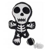 New Halloween Plush Skeleton Dog Rope Toy