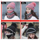 New 3pcs/Set Fashion Women Winter Knitted