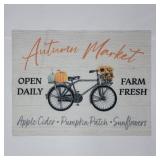 New Rubber Autumn Market Rug 24"