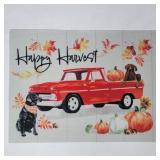 New Rubber Happy Harvest Rug 24"