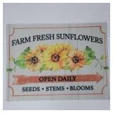 New Rubber Farm Fresh Sunflowers Rug 24"