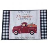 New Welcome To Our Pumpkin Patch Rug 30x19.5"