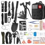 New Survival Kit and First Aid Kit, 142Pcs