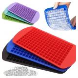 New Silicone Mini Ice Cube Trays 3 Pack, 160