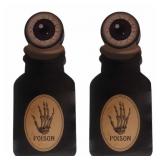 New Set of 2 Poison Halloween Decor
