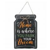 New  Mason Jar Decor Hanging Wood Sign Fall 12"