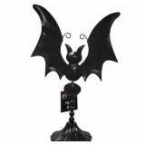 New Halloween Black Bat Eek Decor 14in