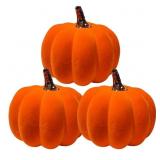 New Set of 3 Felt Puumpkin Decor